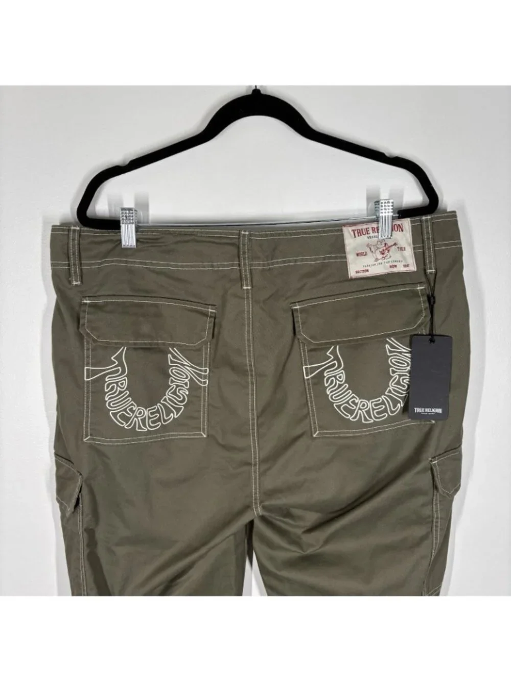 True Religion Men Size 38 Casual Baggy Kalamata Cargo SN Pant HS Outline NWT